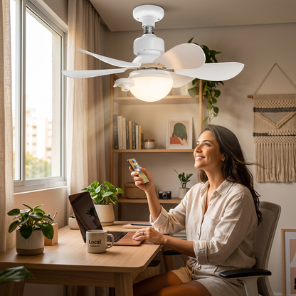 Ventilador LED 2 en 1 con Control Remoto | Luz + Aire en Segundos