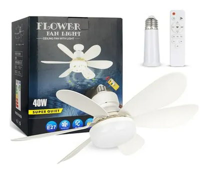 Ventilador LED 2 en 1 con Control Remoto | Luz + Aire en Segundos